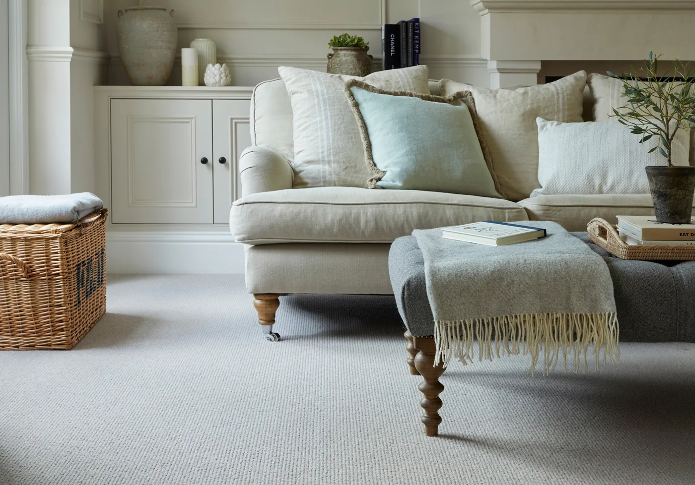 Cormar Malabar carpet in Husk, room scene