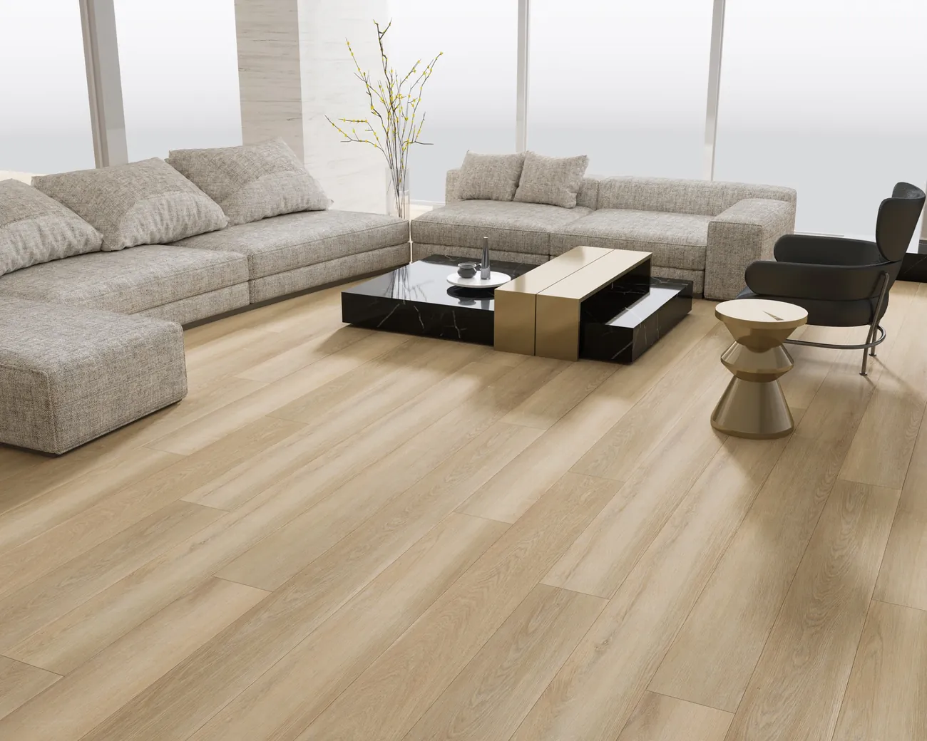 Brampton Chase Studio Designs Blonde Oak flooring product image, plank view