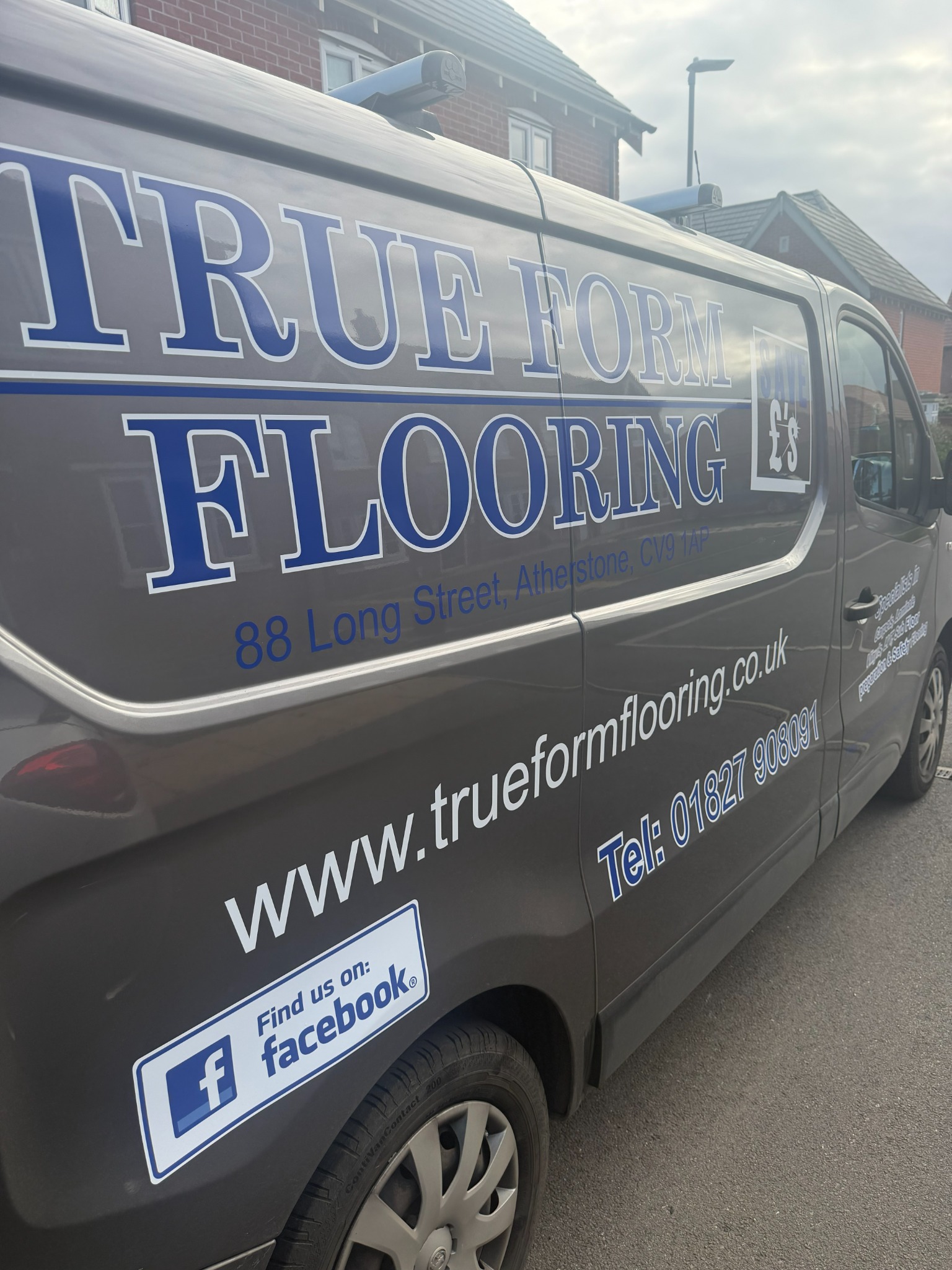 True Form Flooring fitting van